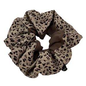 Coletero elástico con estampado de leopardo de otoño coreano accesorios para el cabello