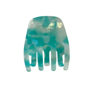 Pince a cheveux en acetate style coreen avec motif marbre colorde pour femme elegante