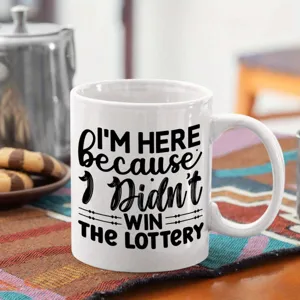Modern Bone China Funny Letter Slogan Coffee Mug Heat Resistant White Ceramic Tea Cup Gift For Friends Coworkers Office Daily Use