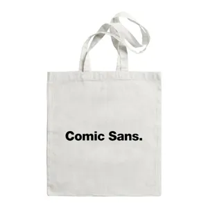 Witte canvas tote tas voor dames, casual schoudertas voor winkelen met trendy letterprint.