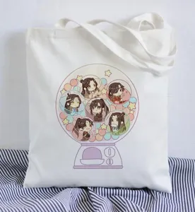 Süsses Anime bedruckte Canvas Tragetasche Harajuku Einzel Schulter Einkaufstasche