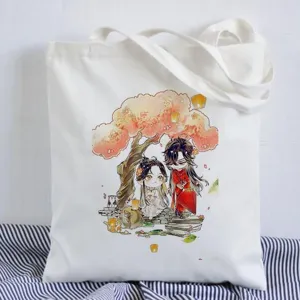 Tian Guan Ci Fu Anime Canvas Tragetasche Lässige Schulter Einkaufstasche für Fans täglicher Gebrauch