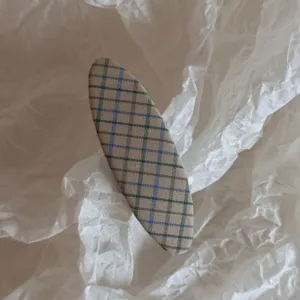 Cute plaid snap hair clip for women korean style side barrette daily hair accessory