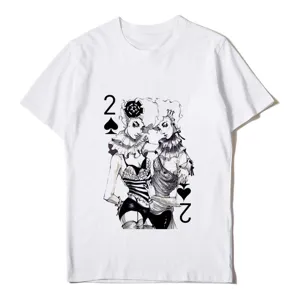 Camiseta blanca de manga corta para mujer con estampado gráfico cool top casual