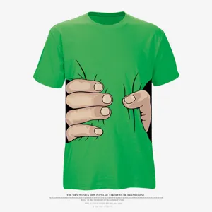 Funny cartoon hands graphic t-shirt for men and women, casual short sleeve cotton tee.
