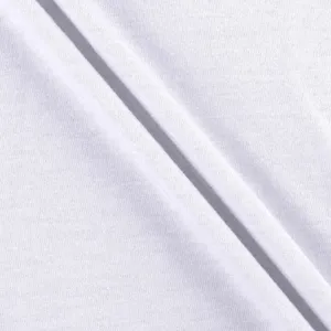 White cotton t-shirt fabric texture close-up, soft knit material detail, clean minimalist view.