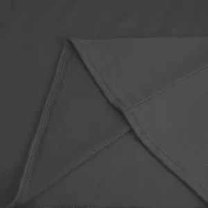 Dark grey women's knit fabric clothing detail main image showing soft texture and fine stitching.