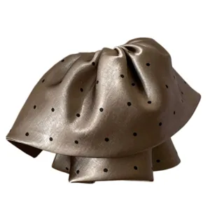 Pince à cheveux en satin à pois français élégante pince queue de cheval drapée jupe accessoires cheveux