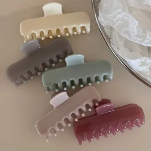 Jelly French Hair Claw Clip Medium Size Resin Shark Hair Clip Hair Styling Accessories For Women Girls