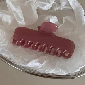 Jellyfish purple hair claw clip detail, translucent resin hairpin for women daily hair styling decoration