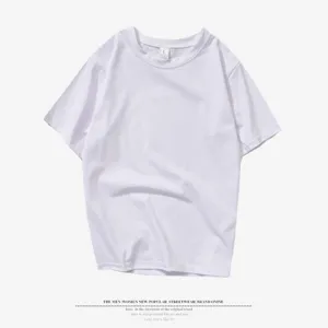 White solid round neck short sleeve t-shirt, classic casual basic summer top for daily wear.