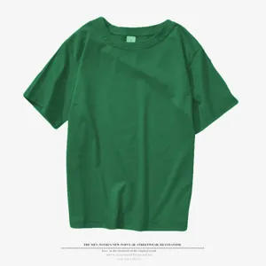 Classic solid green short sleeve t-shirt for men and women casual basic plain tee custom apparel