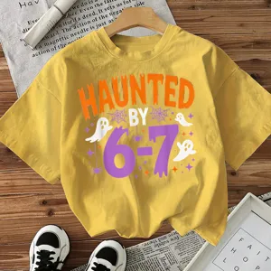 Γυναίκα Halloween T-Shirt Κοντομάνικο Casual Χαριτωμένο Φάντασμα Γραφικό Top Μόδας Καλοκαίρι