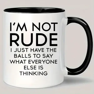 Funny Slogan Ceramic Coffee Mug Bone China Novelty Quote Tea Cup Office Daily Drinkware Gift For Friends