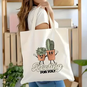 Grand Sac Cabas en Toile de Grande Capacité Sac à Bandoulière Rétro Vintage Décontracté Sac de Cours Léger pour Femmes