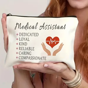 Medizinische Assistentin Kosmetiktasche Detailansicht, perfekte Aufbewahrung für Alltag.