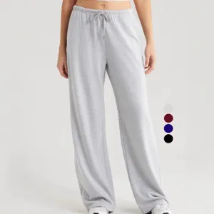 Dames Casual Losse Trekkoord Wide Leg Sweatpants Hoge Taille Yoga Jogger Broek Dagelijkse Streetwear Broek