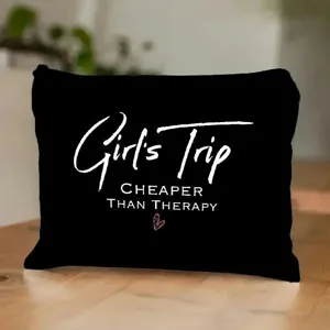 Borsa da Trucco in Poliestere Stampa di Lettere Cerniera Pochette Cosmetici Organizzatore Portamonete Regalo per Infermiere Donna Quotidiano Viaggio