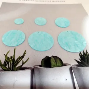 Acryl Muschel-Imitat runde Scheiben für DIY Schmuck, Windspiele und Handwerkszubehör.