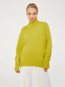 Women High Neck Loose Turtleneck Sweater Autumn Winter Casual Solid Long Sleeve Pullover Top
