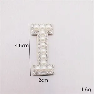 Buchstabe Strass Perle Patch DIY Zubehoer fuer Kleidung Taschen Huete exquisite Detailansicht