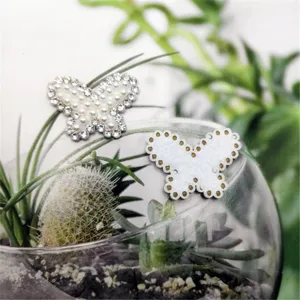 Pearl rhinestone butterfly DIY patches for clothes hats bags handmade accessories cute design
