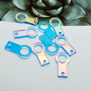 Acrylic straw charm DIY accessories for tumbler cup bracelet keyring jewelry making