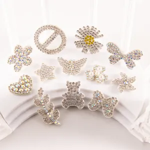 Diy rhinestone patches wholesale, crystal beaded appliqués for clothes, shoes, and bags.