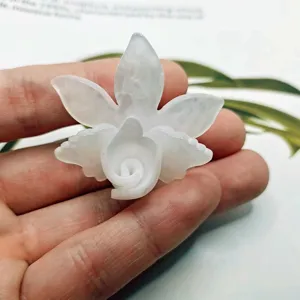 Weisse mehrschichtige Acryl 3D Blumen Anhanger DIY Schmuckzubehor fur Ohrringe