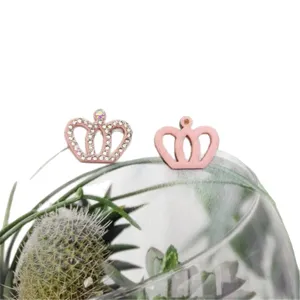 Breloques de chaussures couronne rose accessoires strass résine pour sabots et vêtements