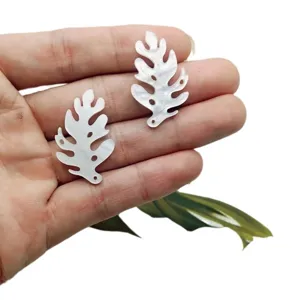 Acrylic imitation shell leaf hair accessories for creative DIY jewelry craft work