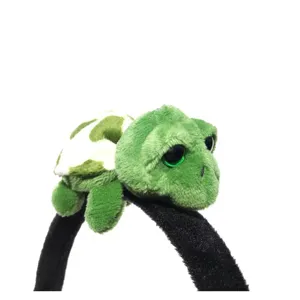 Leuke groene schildpad pluche haarband koreaanse stijl cartoon dier haaraccessoire voor vrouwen