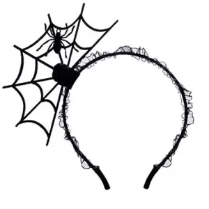 Halloween Spinnenweb Kant Haarband Zwarte Vleermuis Choker Gotische Feest Haaraccessoires Cosplay Rekwisiet Cadeau