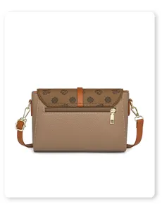 Women Retro Crossbody Bag PU Leather Vintage Shoulder Bag Monogram Flap Handbags