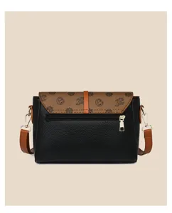 Detail view of the stylish cross-border women crossbody bag with soft leather and large capacity.