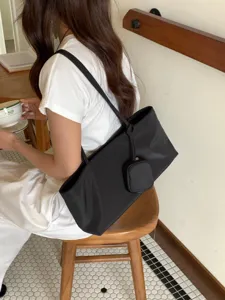 Καθημερινή νάιλον τσάντα ώμου ελαφριά shopper μεγάλη χωρητικότητα γυναικεία τσάντα
