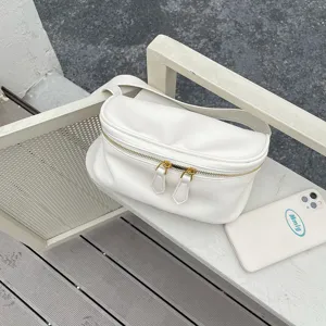 Women Fashion Soft PU Leather Crossbody Bag Casual Solid Color Zipper Small Shoulder Bag Trendy Chic Daily Handbag