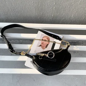 2026 new trendy women waist bag stylish shoulder crossbody chest bag with fashion chain.