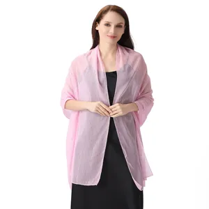 Elegant shimmering chiffon shawl with rhinestones for evening party gowns and formal wear.