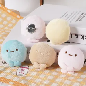 Cute Cartoon Plush Character Hair Clip Kawaii Mini Round Stuffed Toy Accessory Soft Hairpin For Girls Women Kids Gifts