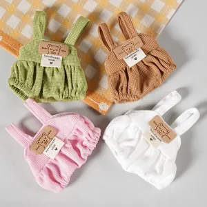Mini salopette per bambole di peluche da 10cm a 14cm vestiti simpatici accessori di moda.