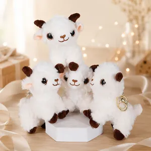 Grazioso portachiavi in peluche di pecora morbida, bambola carina per borse e chiavi.