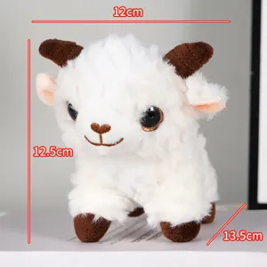 Carino cartone animato piccola pecora peluche ciondolo morbido agnello bambola borsa