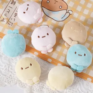 Cute plush dumpling hair clips cartoon sweet style hair accessories four color mini doll headwear