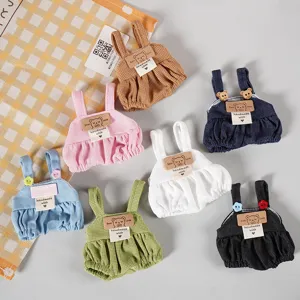 Carina salopette per bambole di peluche 10cm 14cm vestiti fatti a mano per giocattoli