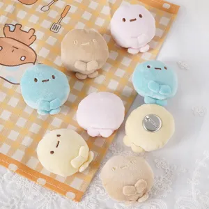Cute cartoon plush dumpling hair clips and brooches set, soft multi-color cute hair accessories.
