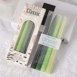 Verloop dinerkaarsen 25cm set van vier voor romantische huwelijkskaarslichtdiner feestdecor.