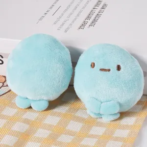 Cute blue plush dango hair clip mini cartoon doll accessory sweet style cute hairpins for girls