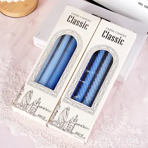 set candele coniche spirale sfumate morandi 30cm, eleganti candele senza fumo per festa nuziale.
