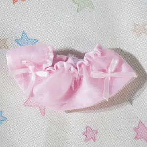 Mini abito da bambola rosa gonna in tulle con fiocchi carini accessorio vestiti